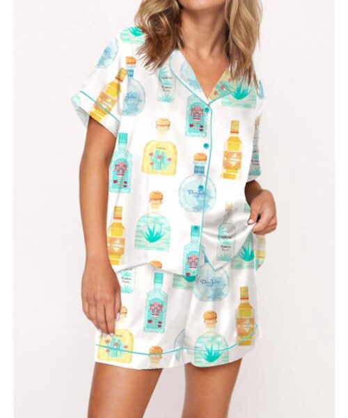 Fiesta Tequila Satin Pajama Set For Women