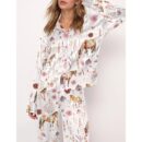 Floral Horse Pajama Set For Women