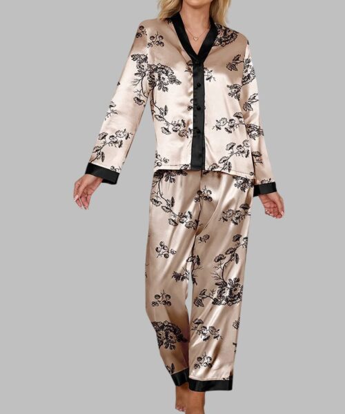 Floral Long Sleeve Pajama Set