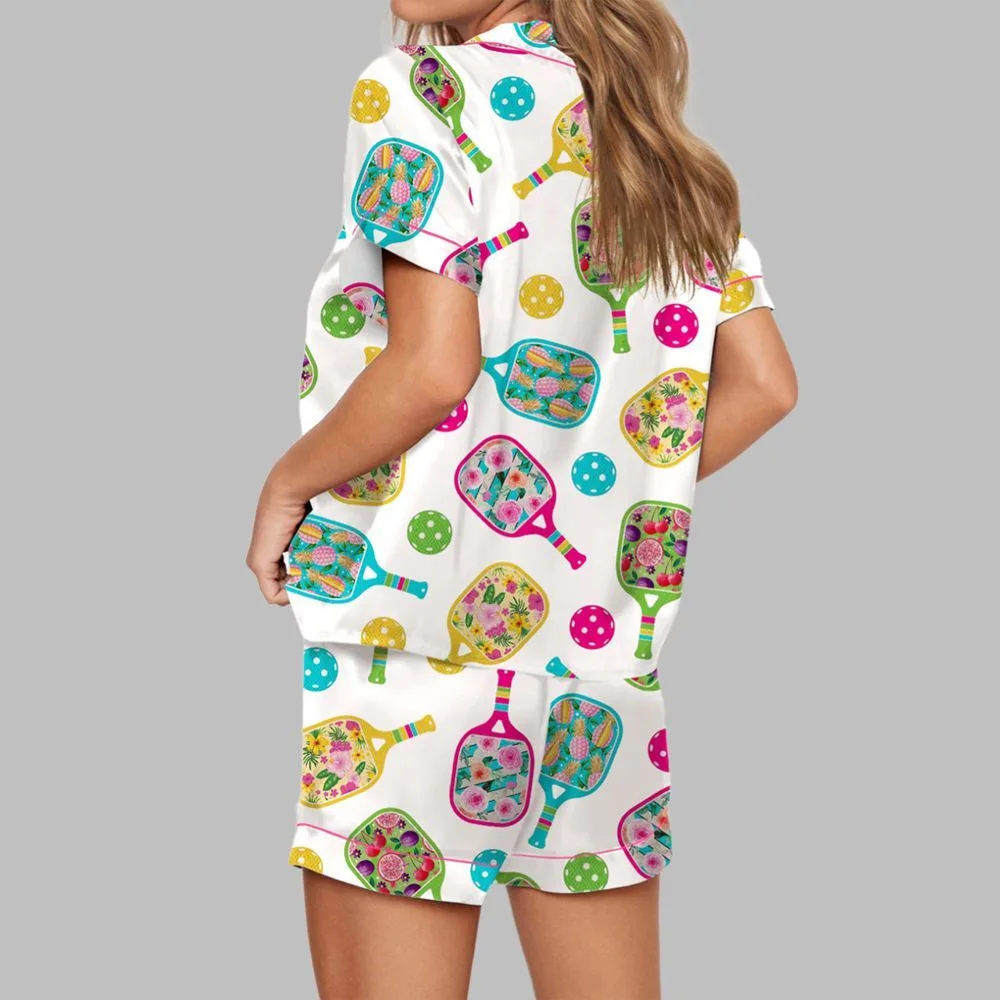 Floral Pickleball Pajama Set For Women - Image 2