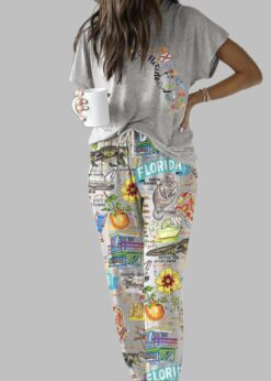Florida Casual Pajama Set For Women