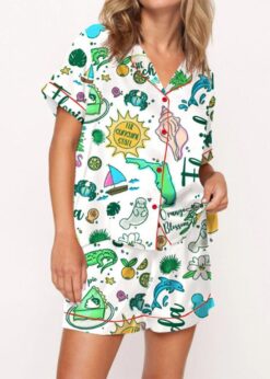 Florida Hand Pajama Set For Women