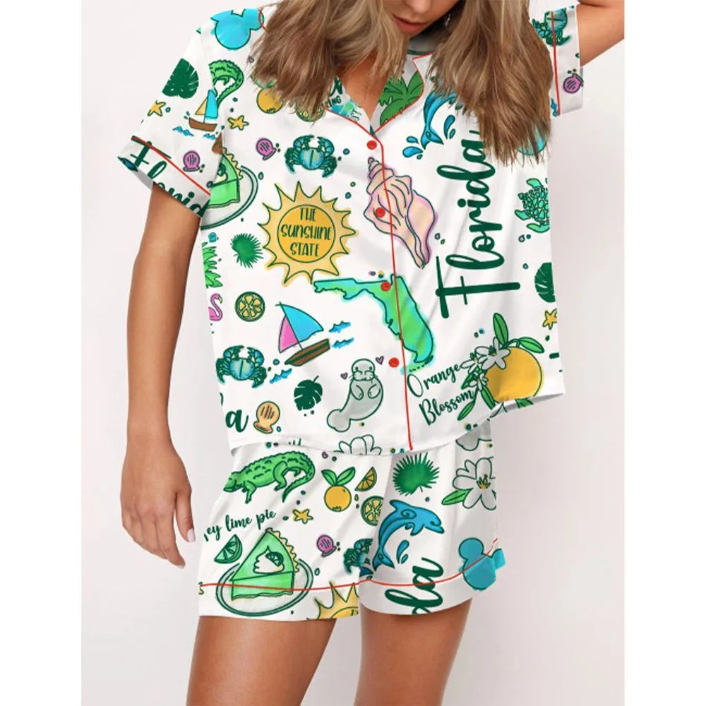 Florida Hand Pajama Set For Women - Image 2