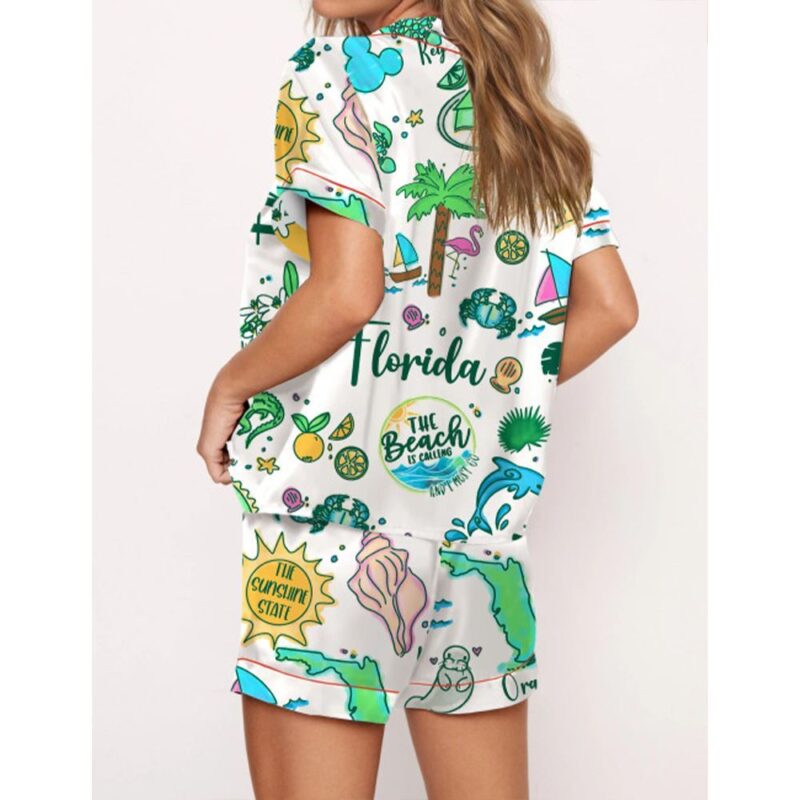 Florida Hand Pajama Set For Women - Image 3
