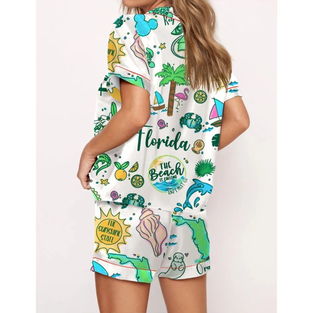 Florida Hand Pajama Set For Women - Image 3