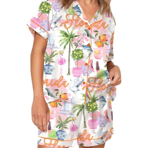 Florida Preppy Pajama Set