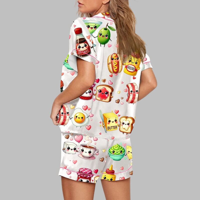 Food Pun Funny Pajama Set - Image 3