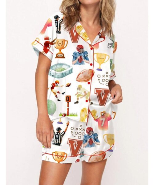 Football Pajama Set For Women