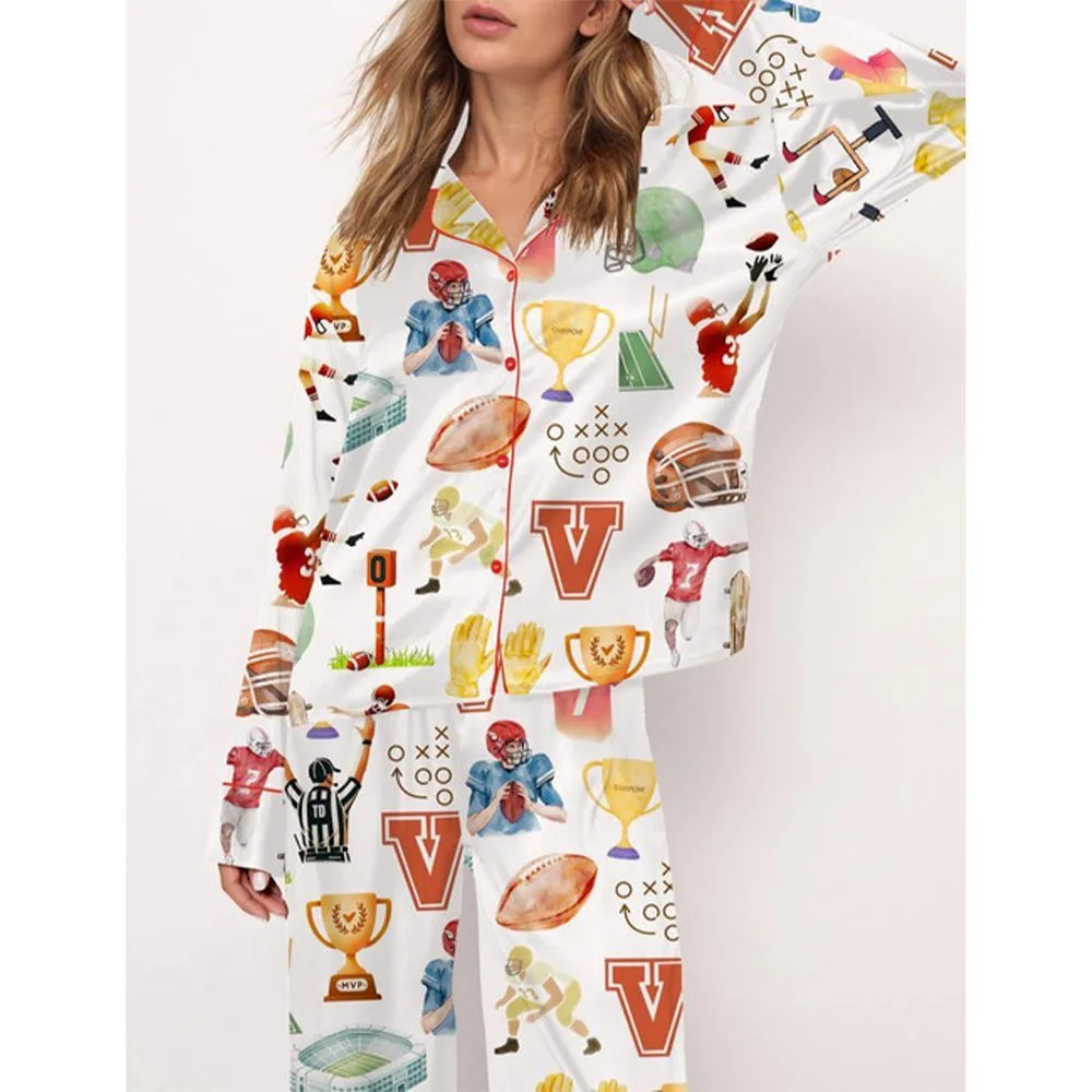 Football Pajama Set For Women - Image 2