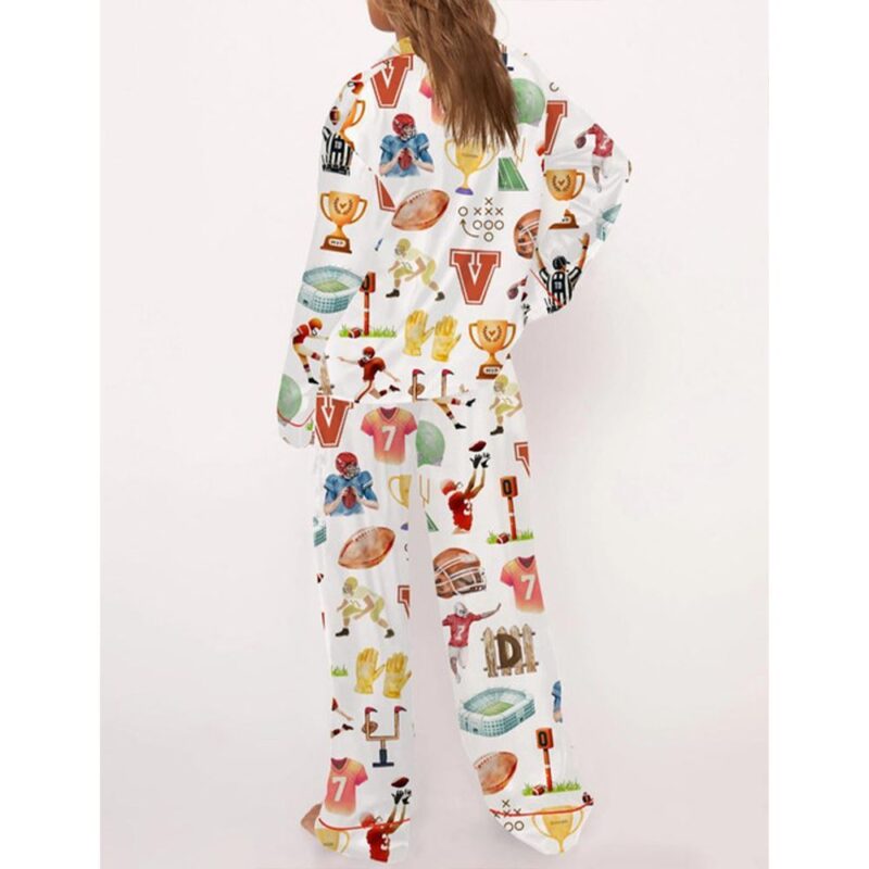 Football Pajama Set For Women - Image 3