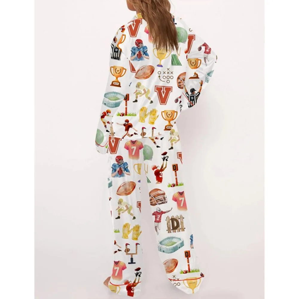 Football Pajama Set For Women - Image 3