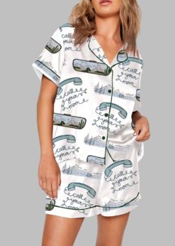 Forgive My Northern Attitude Print Pajama Set