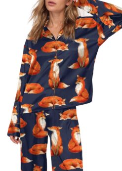 Fox Satin Pajama Set For Women