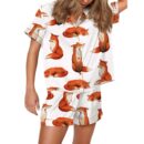 Fox Satin Pajama Set For Women