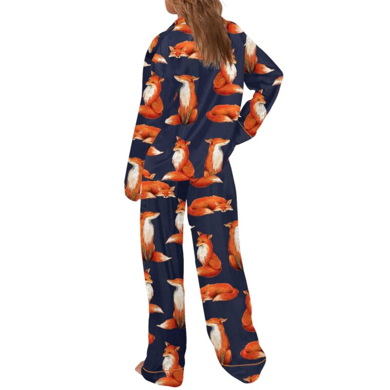 Fox Satin Pajama Set For Women - Image 5