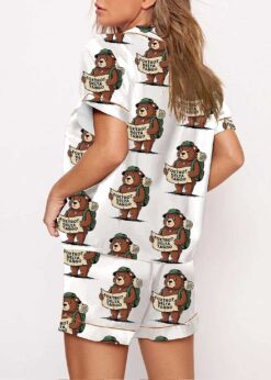 Foxtrot Delta Tango Bear FDT Pajama Set For Women