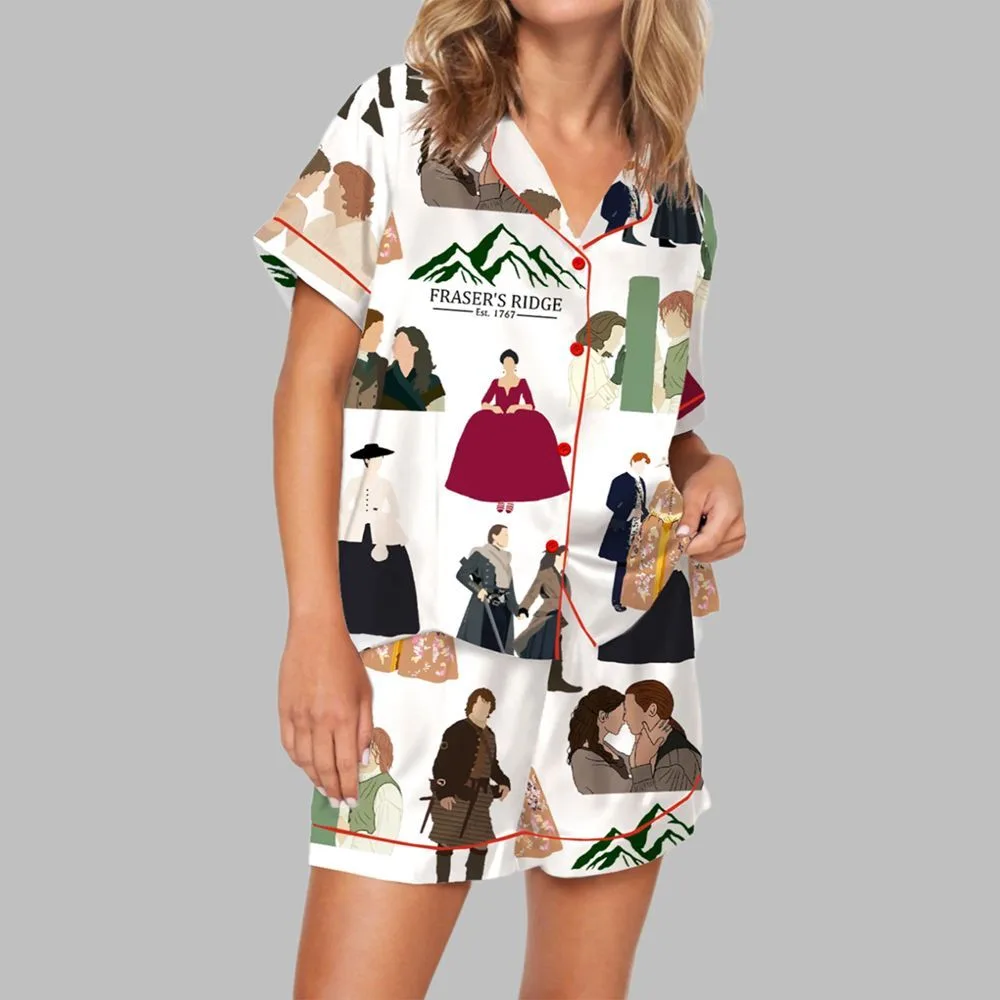 Fraser With Sassenach TV Series Pajama Set For Women