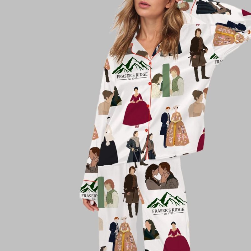 Fraser With Sassenach TV Series Pajama Set For Women - Image 3