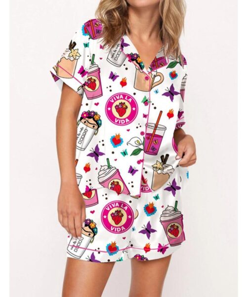 Frida Satin Pajama Set For Women
