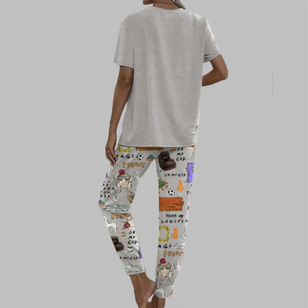 Friends Casual Pajama Set For Women - Image 2