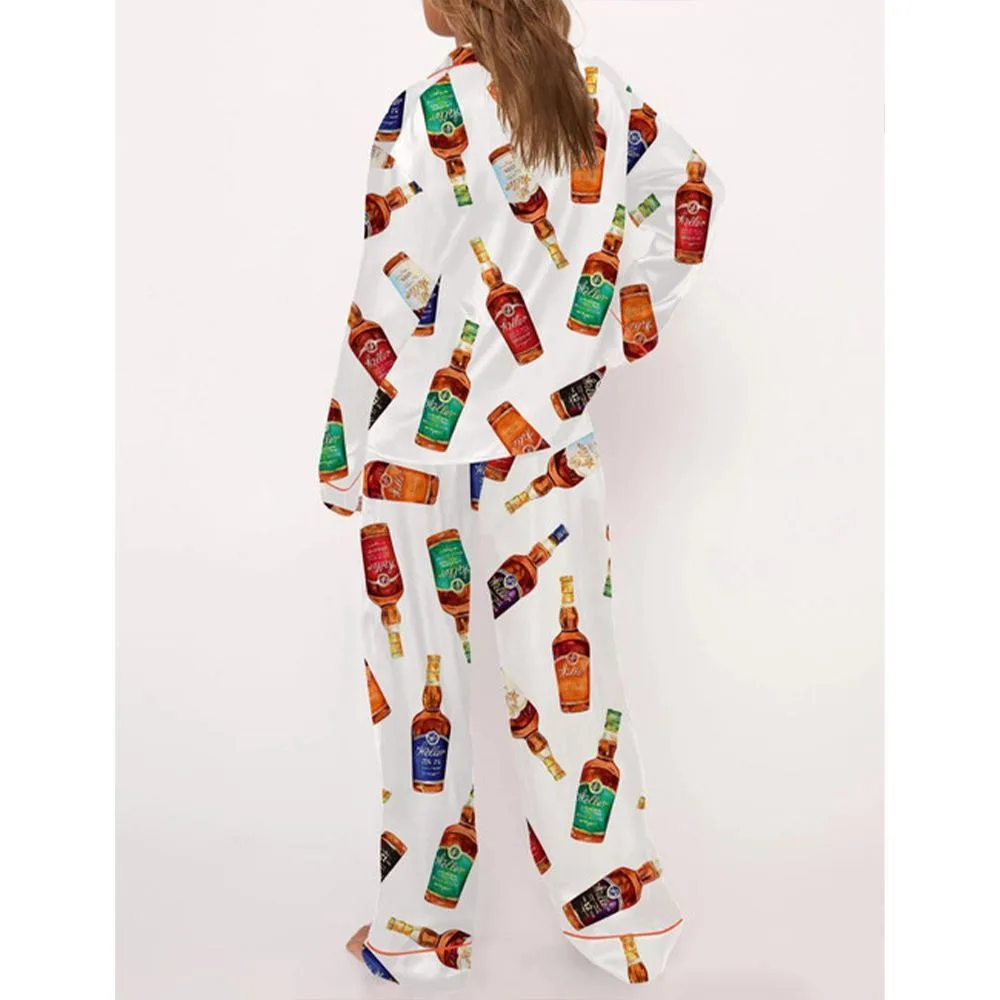 Full Set Of Kentucky Bourbon Whiskey Pajama Set For Women - Image 3