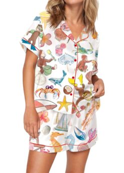 Funny Monkey Summer Pajama Set