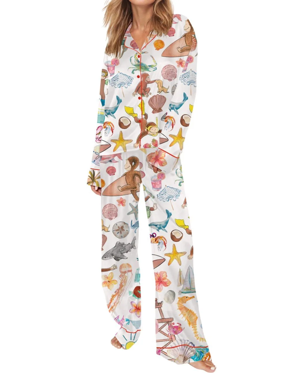Funny Monkey Summer Pajama Set - Image 3