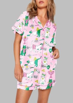 Funny Tennis Cat Pajama Set