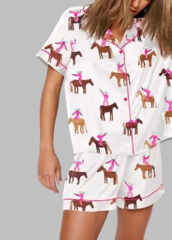 Gangstas Paradise Cowboys Horses Rodeo Pajama Sets
