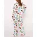 Gin Bottle Satin Pajama Set For Women