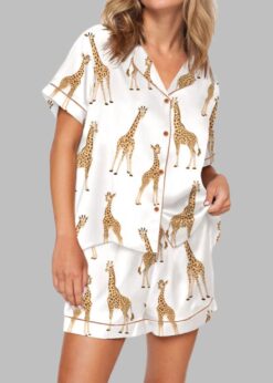 Giraffe Pajama Set For Women