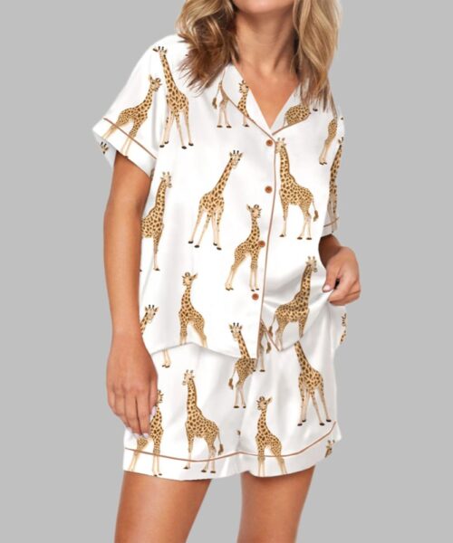 Giraffe Pajama Set For Women