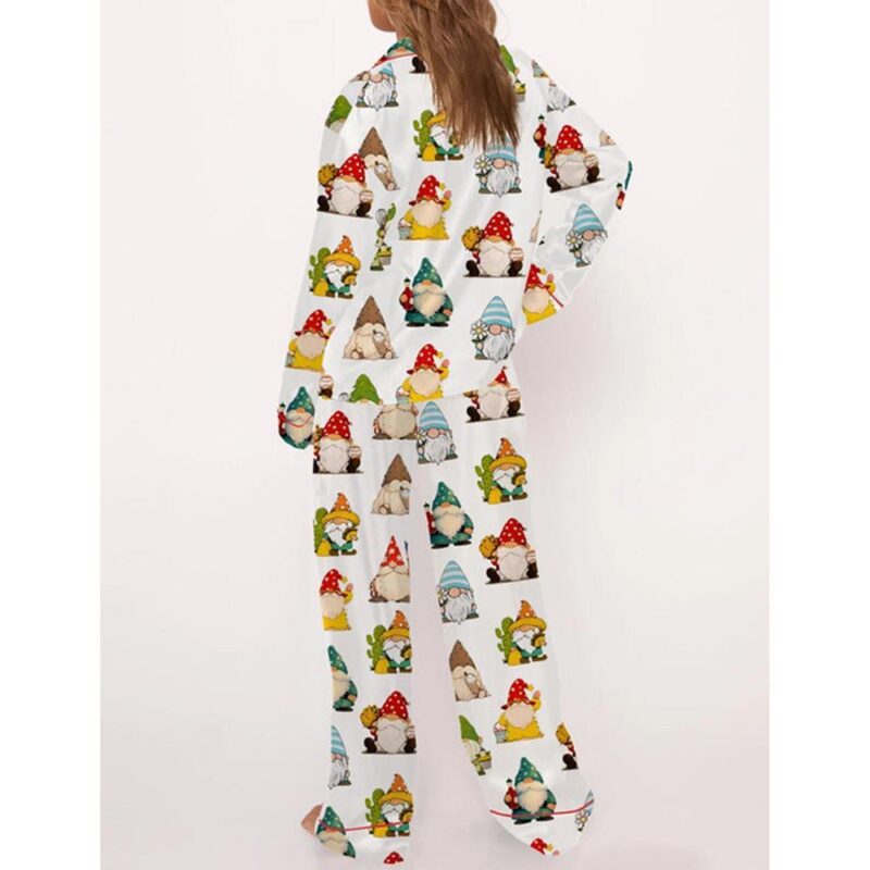 Gnome Satin Pajama Set For Women - Image 3