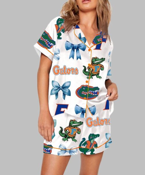 Go Gators And Bows Florida Basketball National Champions Pajama Set