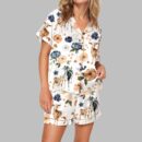 Goat Farm Floral Pajama Set