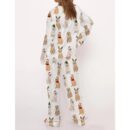 Golden Retriever Christmas Satin Pajama Set For Women