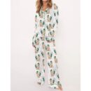 Golden Retriever Golf Satin Pajama Set For Women