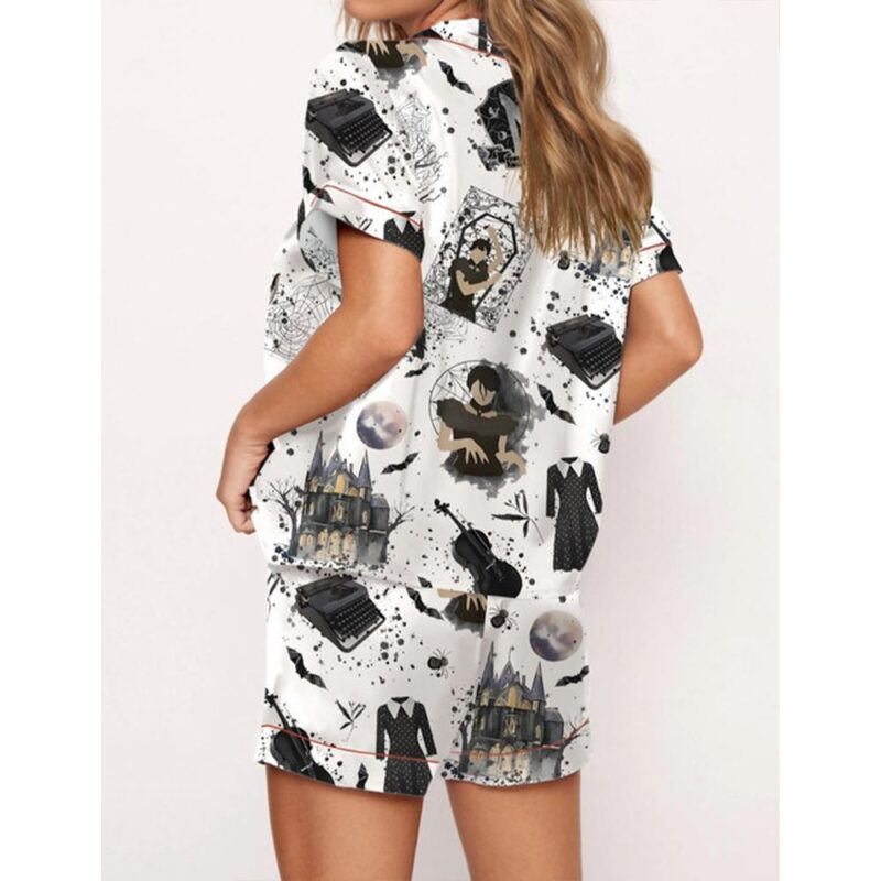Goth Girl Satin Pajama Set For Women - Image 2