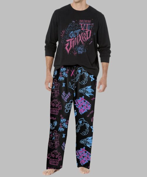 Graffiti Arcane Casual Pajama Set For Men