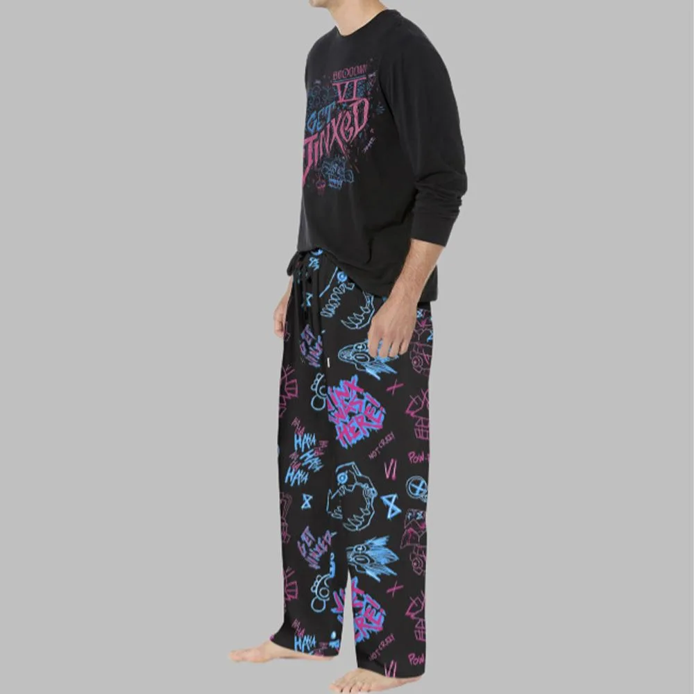 Graffiti Arcane Casual Pajama Set For Men - Image 2