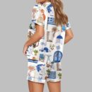 Greece Travel Pajama Set For Womens
