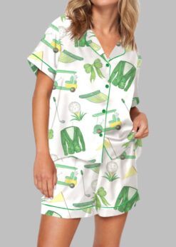 Green Coat Golf Coquette Pajama Set