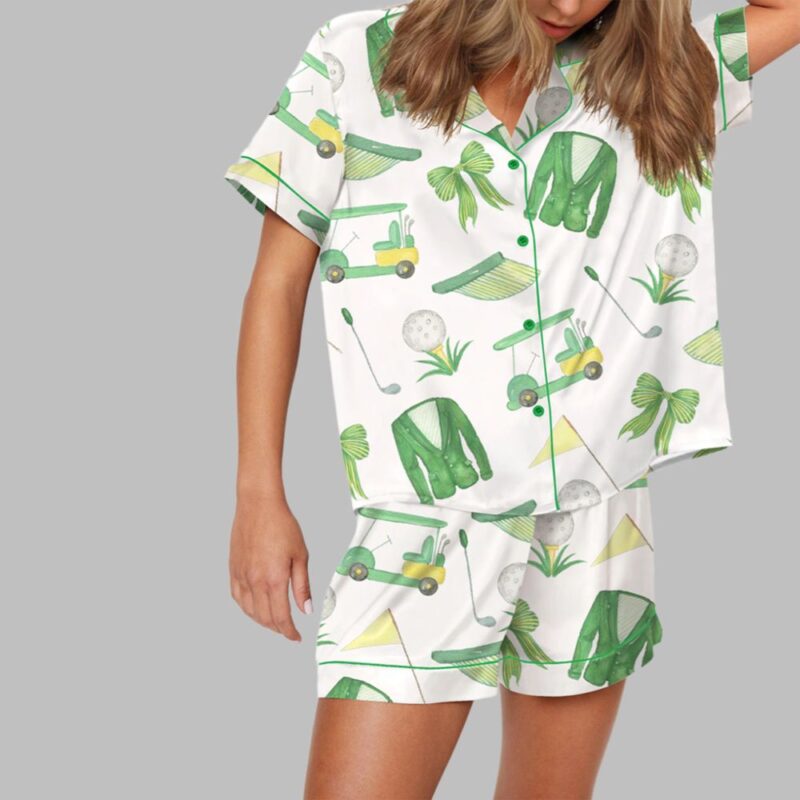 Green Coat Golf Coquette Pajama Set - Image 2