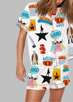 Hamilton The Musical Inspired Print Pajama Set
