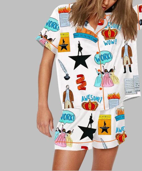 Hamilton The Musical Inspired Print Pajama Set