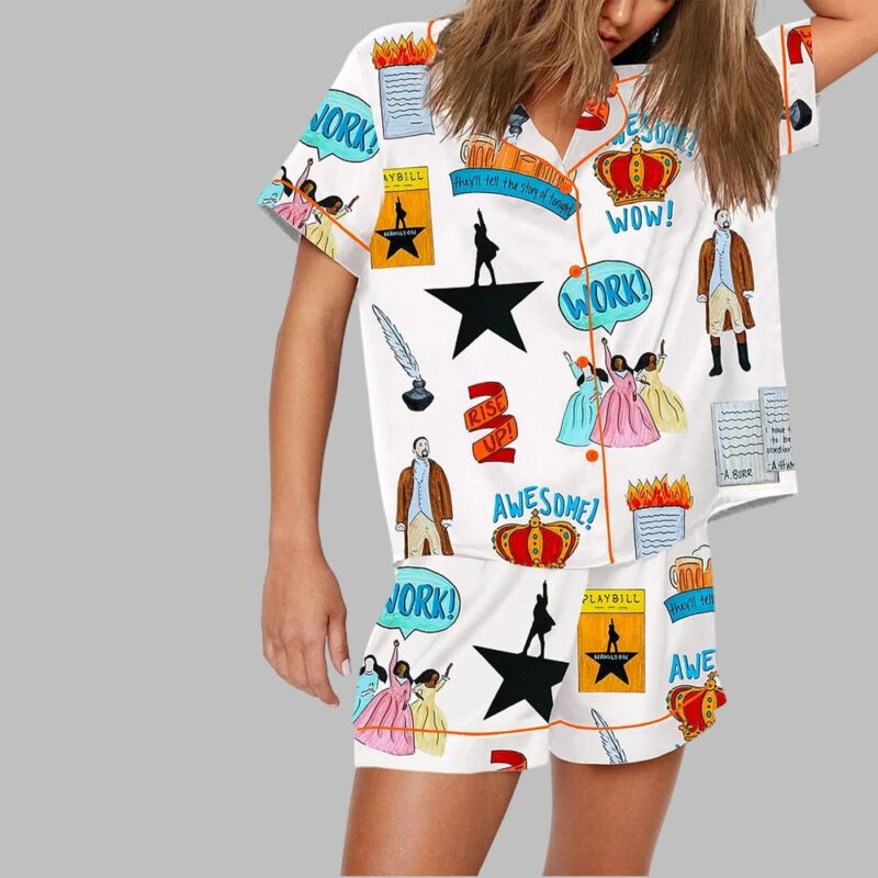 Hamilton The Musical Inspired Print Pajama Set