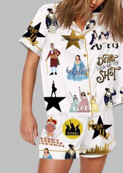 Hamilton The Musical Inspired Tour Print Pajama Set