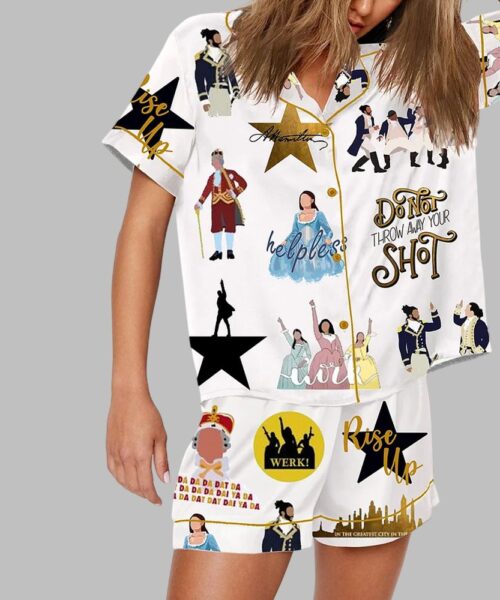 Hamilton The Musical Inspired Tour Print Pajama Set