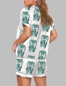 Hands Off Protest Print Pajama Set