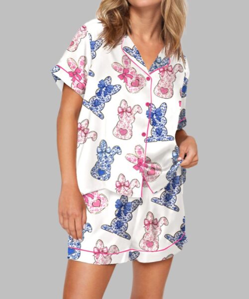Happy Easter Pajama Set For Women